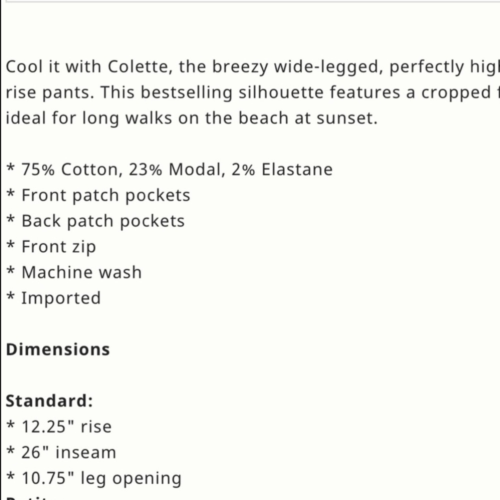 NWT Anthropologie Maeve The Colette Cropped Wide-Leg Corduroy Pants - Picture 14 of 14